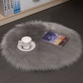 Miniatyrbild 1 av 5: Faux päls mjuk fluffig enkel fårskinn stule stil matta, Faux Fleece stolsskydd sittdyna mjuk fluffig lurvig matta för sovrum soffa golv