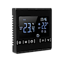 Pikkukuva 1 / 5: Lcd Kosketusnäyttö Tat Ohjelmoitava Sähköinen Lattialämmitysjärjestelmä Termostaatti Ac 85-250v(bl