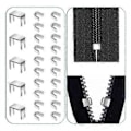 Miniatyrbild 5 av 5: Dragkedjereparationssats, 5 Dragkedje Ersättnings Slider Kit, Dragkedjor Drag Nedre Stopp och Övre Stopp Fix Dragkedja på