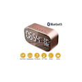 Miniatyrbild 2 av 5: Digital spegelalarmklocka med Bluetooth-högtalare, ljusalarmklocka med LED-display och väckarklocka för hemmakontor
