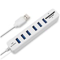 Pikkukuva 1 / 5: Usb Hub 6 Portin Laajenninadapteri Usb 2.0 Hub Usb-jakaja 2.0 Hub Usb-hub Sd/tf Fo