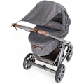 Miniatyrbillede 2 af 5: Universal baby solsejl til barnevogn, klapvogn, buggy og klapvogn solsejl med UV-beskyttelse 50+ og op og ned glidefunktion
