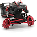 Pikkukuva 5 / 5: Fcx24 Metallinen Servokiinnike 1/24 Rc Crawler -auton Päivitysosat Tarvikkeet, hopea