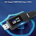 Pikkukuva 4 / 5: Usb 3.0 Testeri Tehomittari 4-30v 0-6.5a Usb Jännite- ja Virta Testeri Detektori, Digitaalinen Volttimittari Ampeerimittari Virtapankin Kapasiteetin Testeri Ips Värinäytöllä