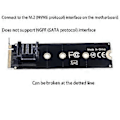 Pikkukuva 3 / 5: PCIE - M.2 NVME SSD -muunninadapterikortti U.2 Riser -laajennusmuuntimeen U2