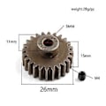 Pikkukuva 2 / 5: 24T M1 Moottorin Hammaspyörä Pinion Gear 6496X 1/10 RC Auton Päivitysosat Tarvikkeet