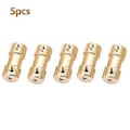 Miniatyrbillede 2 af 4: 5 stk. Motor Kobber Aksel Kobling Kobler Konnektor Muffe Overførselsled Adapter (3.0-6.0mm)