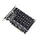 Miniatyrbild 5 av 5: M2 SSD till PCIE Adapterkort PCIEX16 NVME M2 M-KEY SSD RAID Moderkort PCI-E