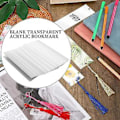 Miniatyrbillede 4 af 5: 40 stk. Akryl Blank Klar DIY Mini Bogmærker med Kvaster til DIY