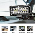Miniatyrbild 3 av 4: 7 Tum 120w Kombinerad Led Ljusramp Spot Flood Beam För Arbete Körning Offroad Båt Bil Traktor Lastbil Su