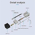 Miniatyrbillede 2 af 5: Til 3 Hotend Dyse Termistor Varmerør med Køleplade til Kobra3 Reservedele Tilbehør B