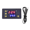 Miniatyrbild 1 av 5: Temperaturkontrollmodul med vattentät sond Hög noggrannhet Digital display Termostatbrytare ‑50‑110℃ 12V