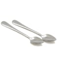 Miniatyrbillede 1 af 3: Grapefrugt skeer, rustfrit stål grapefrugt ske sæt, takket kant & tykt håndtag, sølv køkkenredskab med non-stick plat