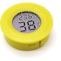 Miniatyrbillede 2 af 3: 2 stk. Mini Digital LCD Temperatur Fugtighedsmåler Termometer Hygrometer Rund - Gul