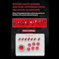 Miniatyrbilde 2 av 5: Trådløs Arkadespillkonsoll Bluetooth Joystick Kontroller for Boks PC Mobiltelefon D