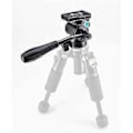 Miniatyrbild 3 av 5: Mini Panoramahuvud Stativ Hydraulisk Vätska Video Dämpande Metallhuvud för Stativ Monopod Kamerahållare Ställ