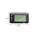 Miniatyrbild 5 av 5: 36v 48v Elcykel Gd01 LCD Display Panel Med Vanlig Kontakt E-cykel Display Mätare Tillbehör
