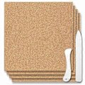 Pikkukuva 1 / 5: 4 KPL Lasimaalaustarvikkeet 30,5 cm x 30,5 cm, 1,27 cm paksu lämmönkestävä lasimaalaustyö, tarvikkeet pöydän suojaamiseen