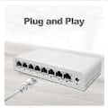 Miniatyrbild 4 av 5: 5 Port Gigabit Dataväxel, Nätverkshubb, Desktop Ethernet Splitter, Plug & Play Skärmade Portar Fläktlös Tyst Mini Portabel