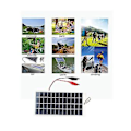 Miniatyrbild 3 av 5: 5w 12v Polysilikon Solpanel Utomhus Bärbar Vattentät Laddningspanel Med Klämmor Kan Ladda 9-1