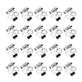 Miniatyrbillede 4 af 5: 20 stk. LED Holder Bezel Mount Messing Lysdiode Konkav Metalbase 5mm F5