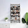 Miniatyrbilde 1 av 5: Veggoppheng Organizer Kosedyr Leke Nett Hengekøye Barnerom Plysj Lekeoppbevaring Boho Macrame, Blå