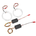 Miniatyrbilde 2 av 5: Sirkelring Angel Eyes, 2 stk. Bil LED Lys Hovedlys Halo Ringer LED Lysguide Angel Eyes Pålitelig Ytelse