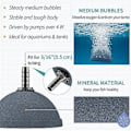 Miniatyrbilde 3 av 4: Akvarium 6cm Brød Luftstein Boble Diffuser Utløserverktøy For Luftpumper Fisketanker Bøtter Små Dammer Og Dwc Reservoarer