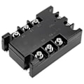 Miniatyrbilde 4 av 5: 3-fase 40A AC AC Solid State Relé SSR Inngang 90-250VAC Last 24-480VAC TSR-40AA H