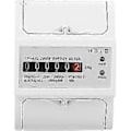 Miniatyrbilde 1 av 3: 220v Multifunksjonell Digital Enkelfaset Elektrisk Energimåler for Anlegg på Din-skinne Måler 2 Linjer 4p (20(80) f