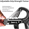 Miniatyrbild 2 av 5: Handgrepp Grip Strengthener för muskelstärkning, justerbara grepptränare för män och kvinnor, Gripper Trainer, set om 2
