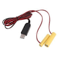 Miniatyrbillede 1 af 5: USB 5V til 1.5V LR6 AA+LR3 AAA Batteri Strømkabel Dummy Batteri Adapter Strøm