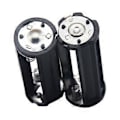 Miniatyrbillede 3 af 5: Lommelygte Lampe Adapter til Case Konverter 2 stk. Batteriholder Sort Cylindrisk AAA Plastik Batteriholder Adapter til