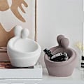 Miniatyrbild 4 av 5: Kramande Par Konst Dekorativ Skulptur Nordisk Boho Abstrakt Par Staty Elegant Minimalistisk Sovrumsinredning Estetisk B