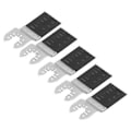 Miniatyrbillede 3 af 5: 5 stk. oscillerende multiværktøjsklinge, universal hurtigudløser, oscillerende værktøj til træ, plast, 34 mm bimetal