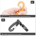 Miniatyrbillede 2 af 5: Dykning Reservedel Anden-Trin Hurtigudløser Spænde BCD Åndedrætsregulator Rørklemme Lavtryks Rørklemme Slangekrog A