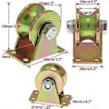 Miniatyrbillede 2 af 5: 2 stk. U-rille Port Hjul, Port Rulle Hjul, Skydeport Hjul 50mm Til Inverteret Skinne, Industri