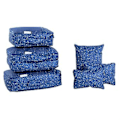 Miniatyrbillede 5 af 5: 6 stk. Vandtætte Rejse Tøj Opbevaringsposer Bagage Organizer Rejse Pakke Poser (Navy Blå)