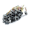 Miniatyrbilde 3 av 3: 50 stk. 616e 4p4c Rj9 Hunn Telefonkontakt Adapter m/ 4 Ledninger 8cm