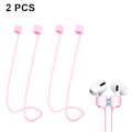 Miniatyrbillede 1 af 5: 2 par magnetiske anti-tabte stropper til Airpods, blød silikone sports snor med nakke reb ledning, sikrer dine Airpods