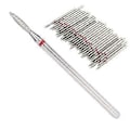 Miniatyrbilde 4 av 5: 50 stk. Profesjonell Neglepoleringsslipehode Neglebor Bits Manikyrverktøy Tilbehør F‑1,8 mm / 0,1 tommer