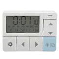 Miniatyrbild 3 av 5: Digital Väckarklocka 12 24H Tid Datum Vecka Temperaturvisning LED Elektronisk Klocka för Vardagsrum Sovrum Kontor Vit