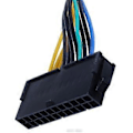 Pikkukuva 4 / 4: 2x ATX 24-nastainen emolevyyn 18-nastainen sovitin virtalähdekabel 18AWG Z420 Z620:lle