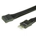 Pikkukuva 4 / 5: Emolevyn 9-nastainen USB 2.0 uros-naaras jatkojohto datakaapeli 30cm USB-jatkokaapeli