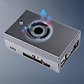Miniatyrbillede 4 af 5: Til Rising X3 Pi Udviklingskort Kabinet Hovedkontrol Chassis Med Køleventilator Med Antenne Støvtæt