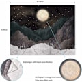 Miniatyrbild 5 av 5: Bergsgobeläng Måne Stjärnor Gobelänger Natt Stjärnhimmel Gobeläng Natur Gobeläng Landskap Bergsgobeläng Väggbonad för Rum -51,2 tum x 59,1 tum
