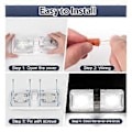 Miniatyrbilde 5 av 5: RV Innvendig Lys 12V LED 8W Tak Dobbel Kuppel Lys 600 Lumen Lysstyrke Lysarmatur for RV Tilhenger Båt Bil