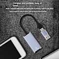Miniatyrbilde 5 av 5: Usb A/usb C Dobbel Kontakt Nettverksadapter For Laptop, 1000mbps