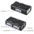 Miniatyrbillede 5 af 5: 2 Porte Vga Svga Splitter Adapter Konverterboks 1 Pc Til 2 Skærm Video Lcd Skærm