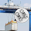 Miniatyrbild 3 av 5: 2 st Tysta Svängbara Trissor Hjul Rullar Trissblock 360 Graders Rotation